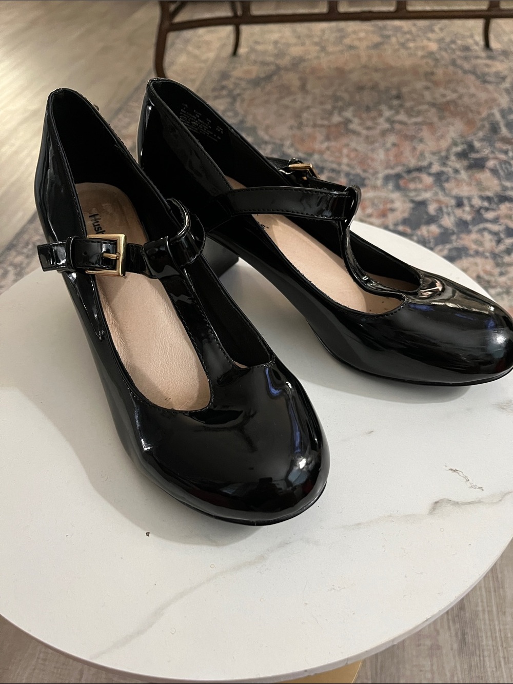 Hush Puppies Black Patent Mary Jane Pumps - Picture 2 of 13